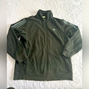 Adidas Men’s Full Zip Sweatshirt Size Large Black